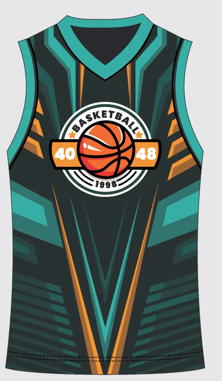 Basketball Uniform Navy Graphite Ridge — custom sublimated jersey design