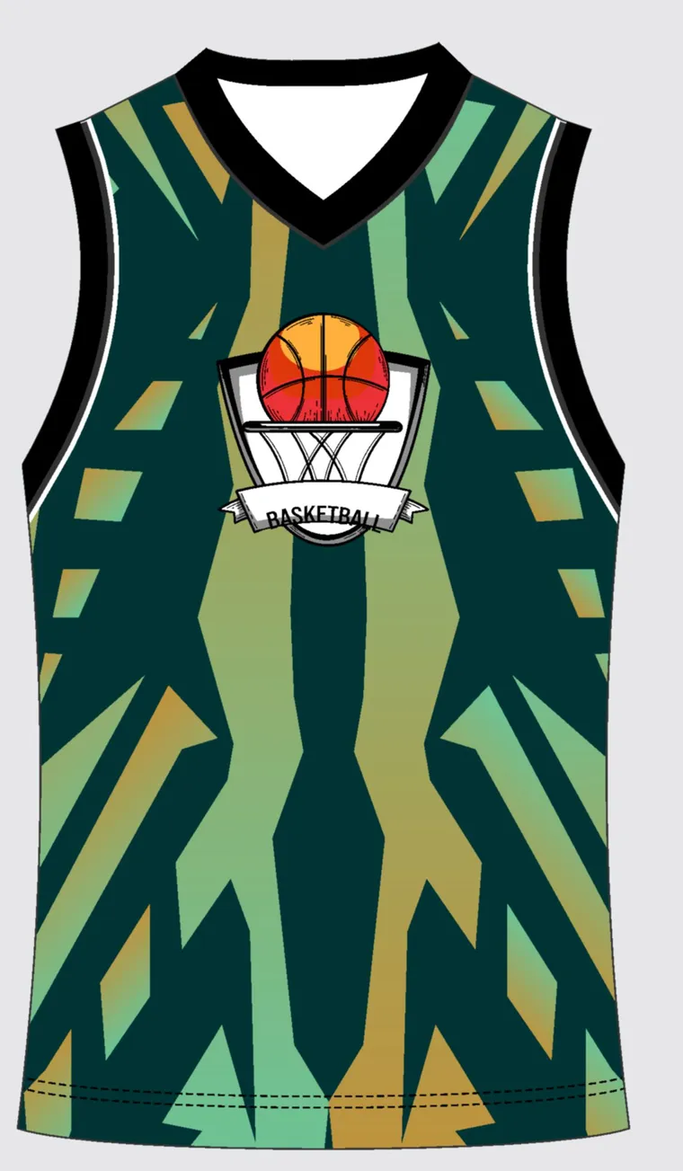 Basketball Uniform Navy Steel — custom sublimated jersey design
