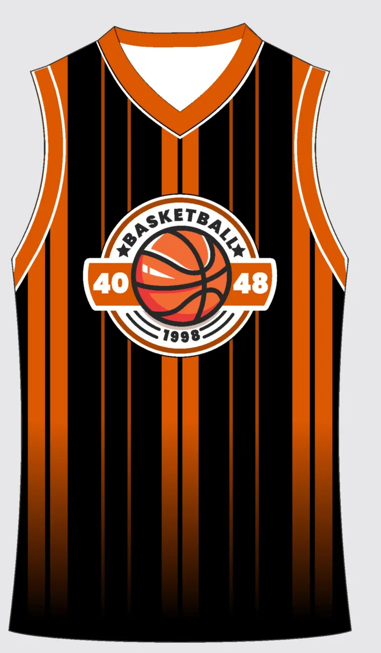 Basketball Uniform Onyx Copper — custom sublimated jersey design