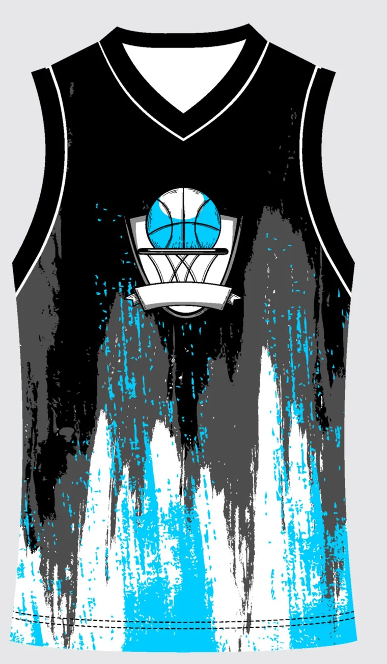 Basketball Uniform Onyx Graphite — custom sublimated jersey design