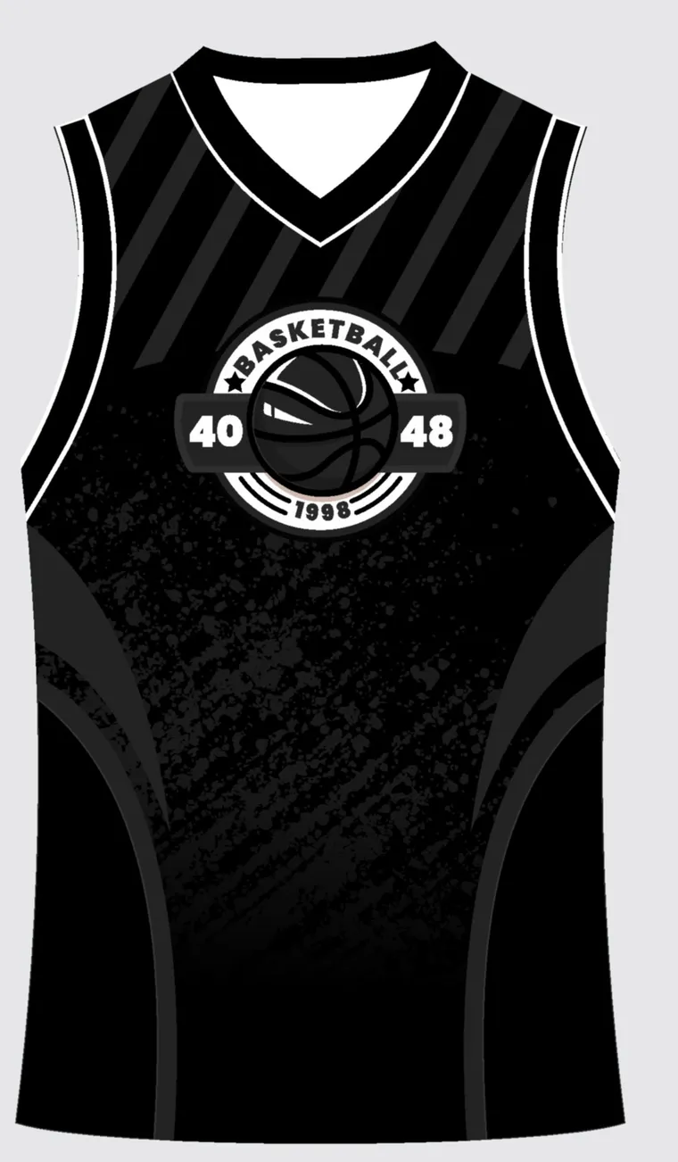 Basketball Uniform Onyx Graphite Bolt — custom sublimated jersey design