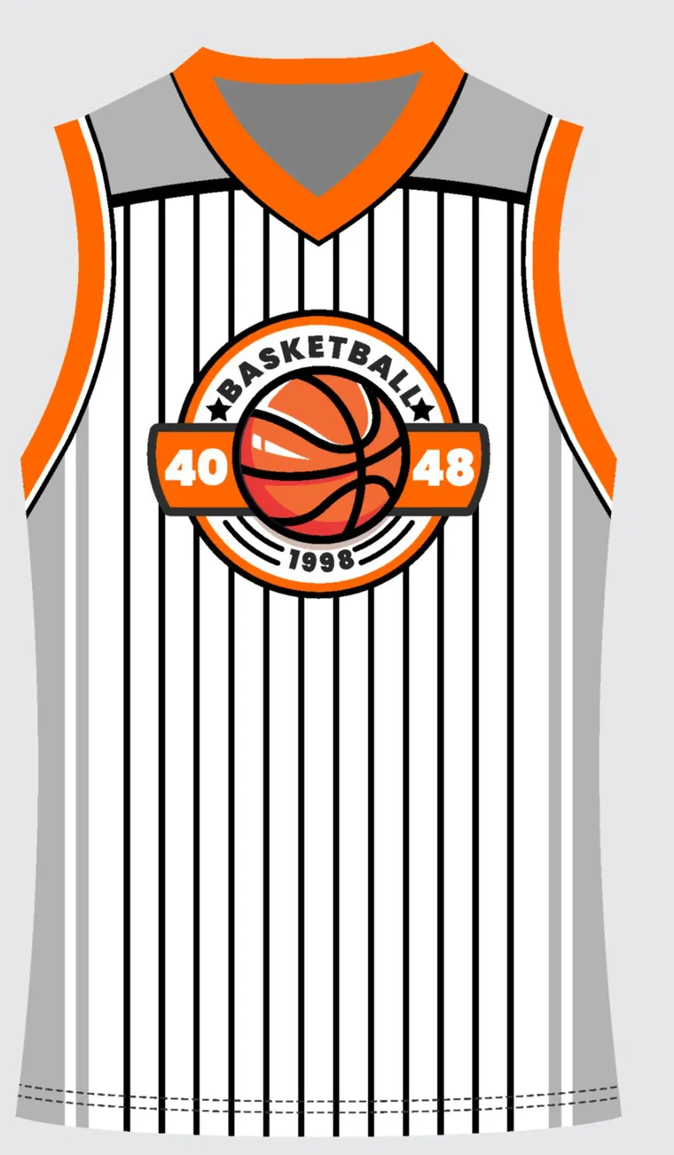 Basketball Uniform Silver Steel — custom sublimated jersey design