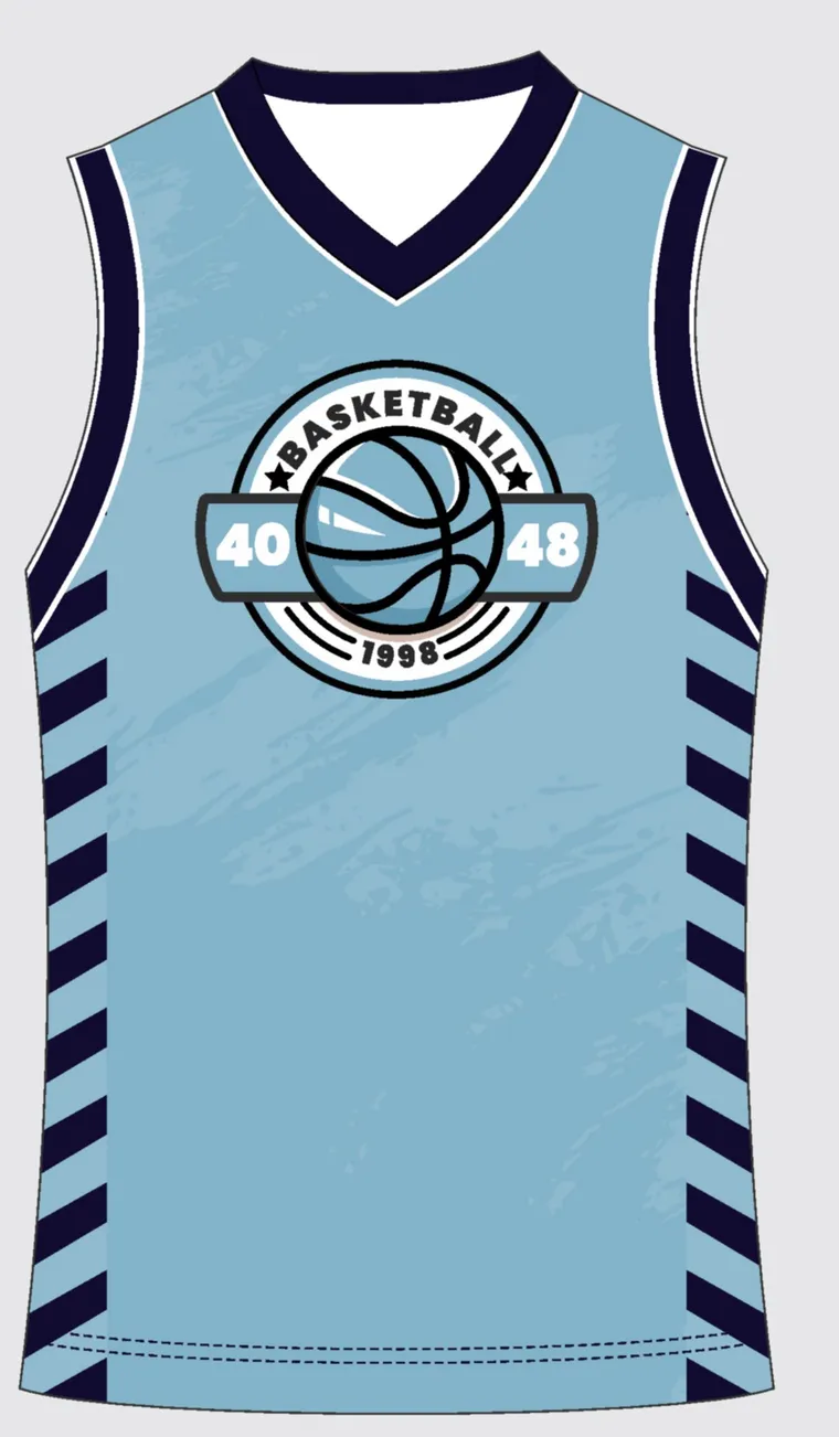 Basketball Uniform Sky Onyx — custom sublimated jersey design