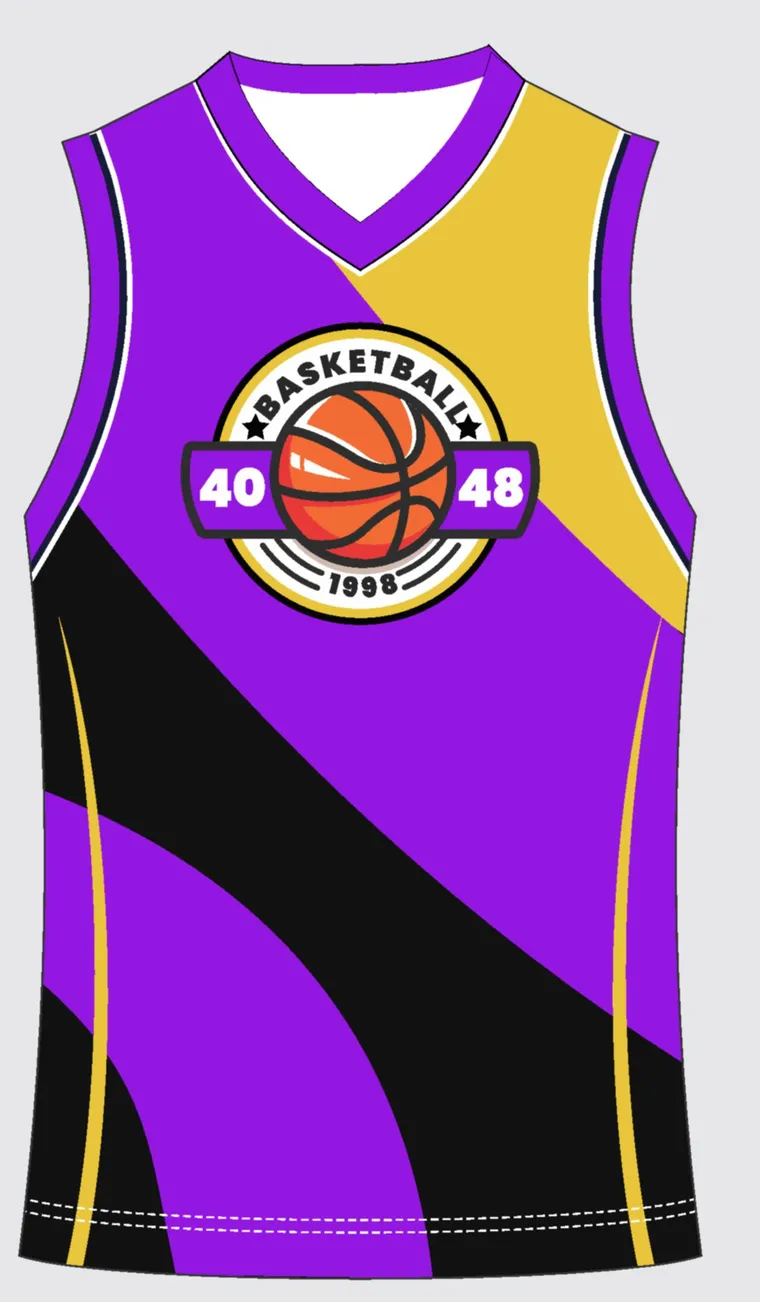 Basketball Uniform Violet Onyx — custom sublimated jersey design